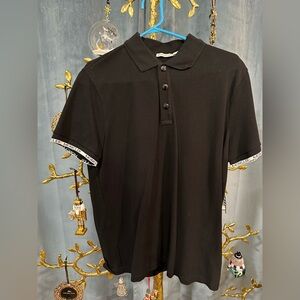 Moncler black polo L